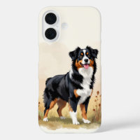 Australian Shepherd Black Tricolor Aussie Dog