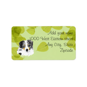 Australian Shepherd - Blue Merle Aussies Rock!! Label