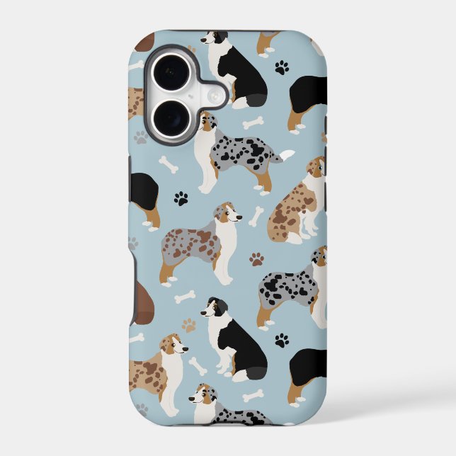 Australian Shepherd Bones and Paws (Back)