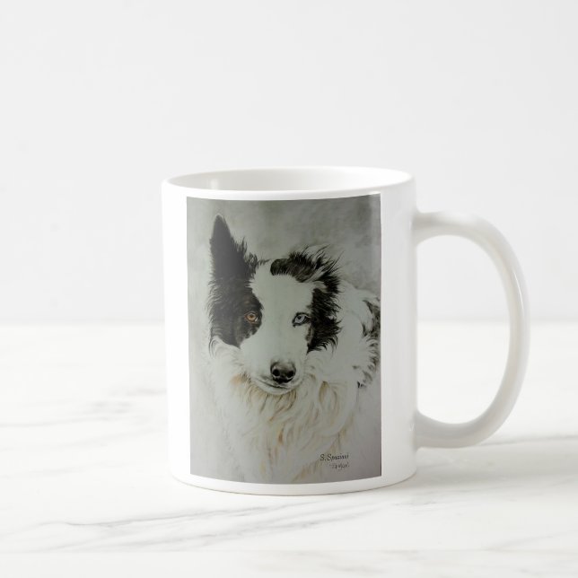 Australian Shepherd & Border Collie Mix Mug (Right)