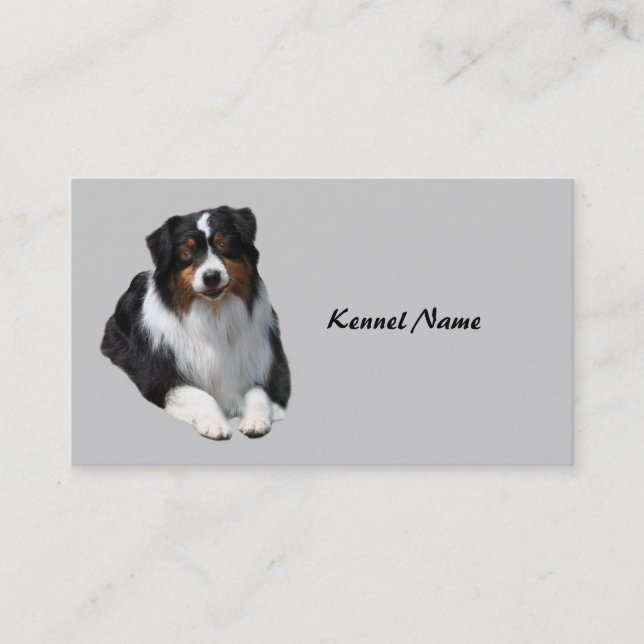 Australian Shepherd Breeder Business Card (Front)