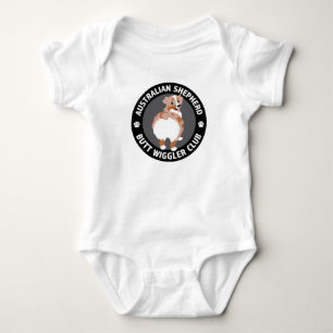 Australian Shepherd Butt Wigglers Club - Red Merle Baby Bodysuit