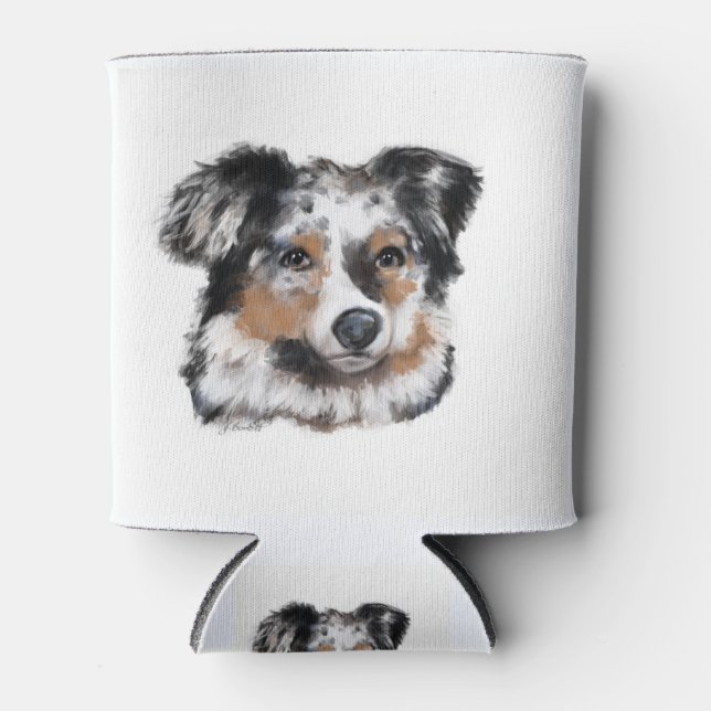 Australian Shepherd Can Cooler (Front)