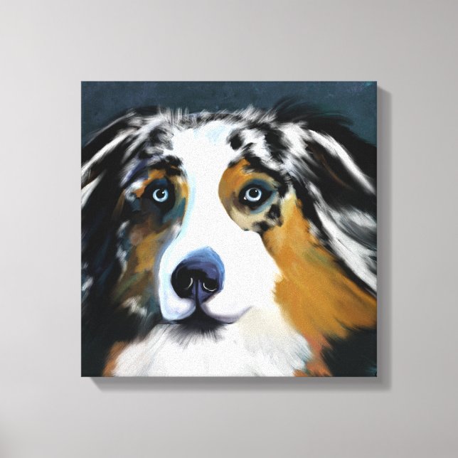 AUSTRALIAN SHEPHERD CANVAS PRINT (Front)