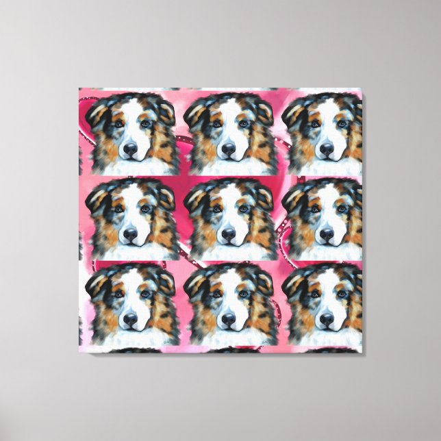 Australian Shepherd Canvas Print (Front)