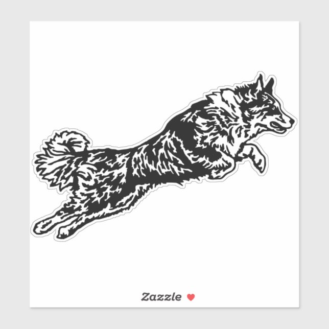 Australian Shepherd car label (Sheet)