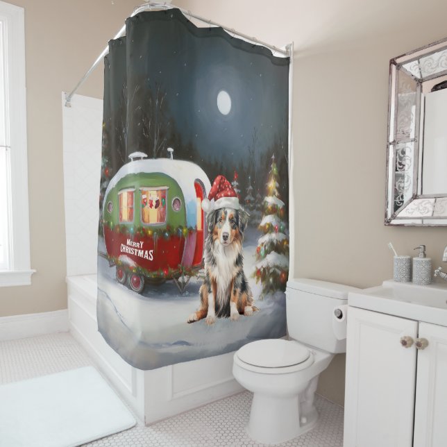 Australian Shepherd Caravan Christmas Adventure (In Situ)