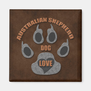 Australian Shepherd Chien race Magnet
