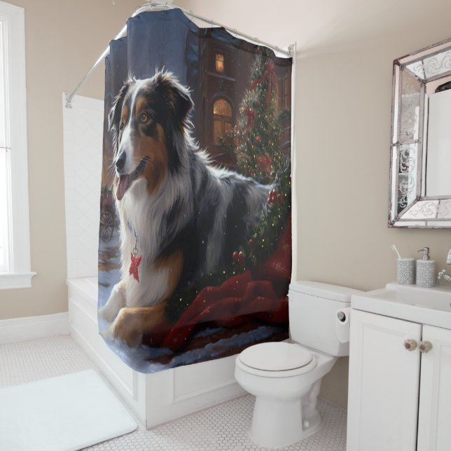Australian Shepherd Christmas Festive Season  (In Situ)