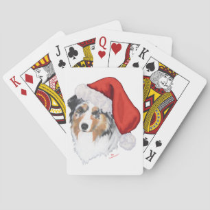 Australian Shepherd Christmas Playing Cards