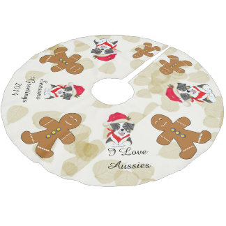 Australian Shepherd Christmas Tree Skirt
