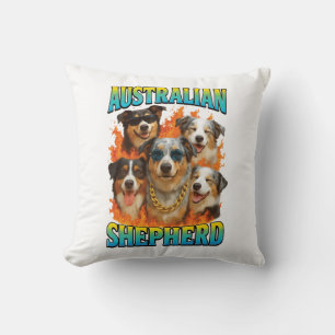 Australian Shepherd Copy Throw Pillow
