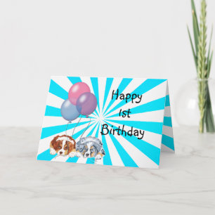 Australian Shepherd Custom Happy Birthday Card