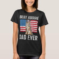 Australian Shepherd Dad American Flag Dog Lover Au