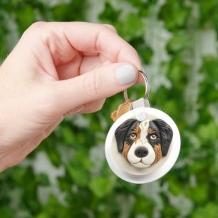 Australian Shepherd Dog 3D Inspired Keychain