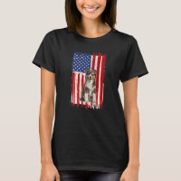 Australian Shepherd Dog American Flag Independence