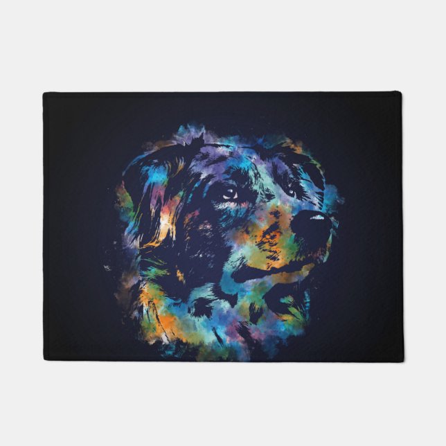 Australian Shepherd dog - Aussie Doormat (Front)
