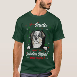 Australian Shepherd Dog Christmas Dog breed family T-Shirt