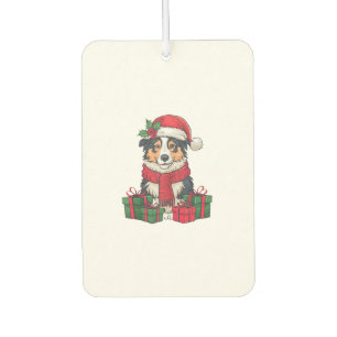 Australian Shepherd Dog Christmas Parties Holiday Air Freshener