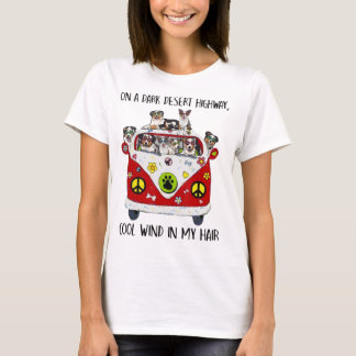 Australian Shepherd Dog Cool Wind In My Hair T-Shi T-Shirt