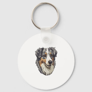Australian shepherd Dog   Keychain