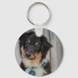 Australian Shepherd Dog Keychain