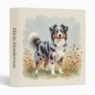 Australian Shepherd Dog Merle Long Tail Binder