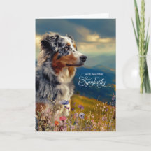 Australian Shepherd Dog Mountain Pet Sympathy