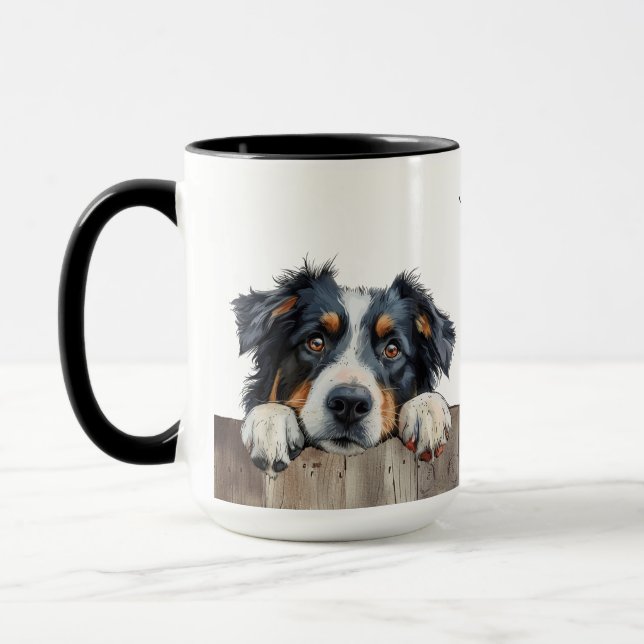 Australian Shepherd Dog Mug (Left)