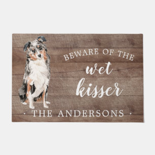 Australian Shepherd Dog Personalized Door Mat