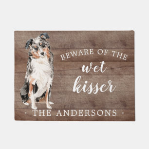 Australian Shepherd Dog Personalized Door Mat