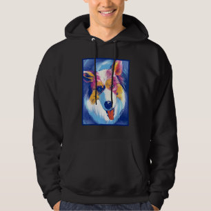 Australian Shepherd Dog Pet Animal Painting Graphi Hoodie