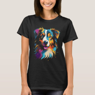 Australian Shepherd Dog Puppy Best Dog Walking Pet T-Shirt