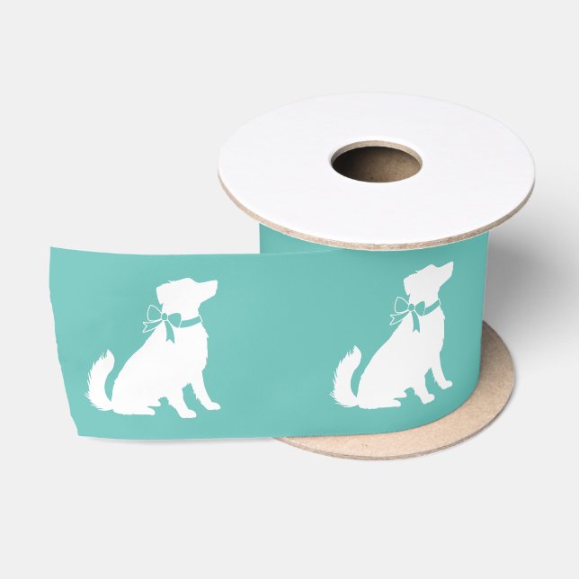 Australian Shepherd Dog Puppy Satin Ribbon (Spool)