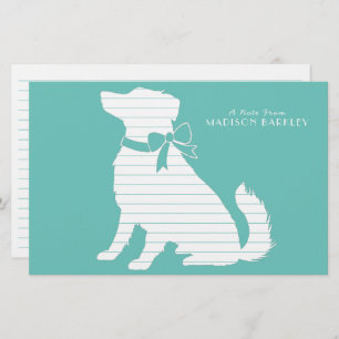 Australian Shepherd Dog Puppy Stationery