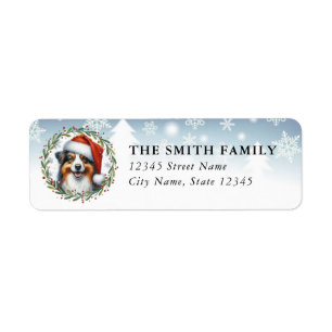 Australian Shepherd Dog Return Address Labels
