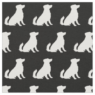 Australian Shepherd Dog Silhouette Pet Aussie Fabric