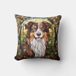 Australian Shepherd Dog Throw Pillow