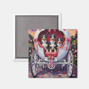 Australian Shepherd Dog Valentine's Day Magnet