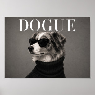 Australian Shepherd Fashion Dog Art Print