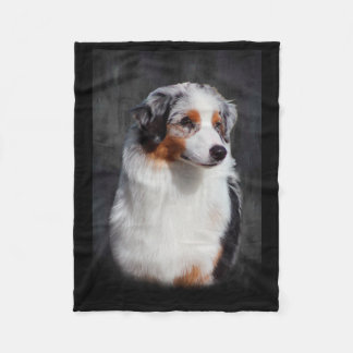 Australian Shepherd Fleece Blanket