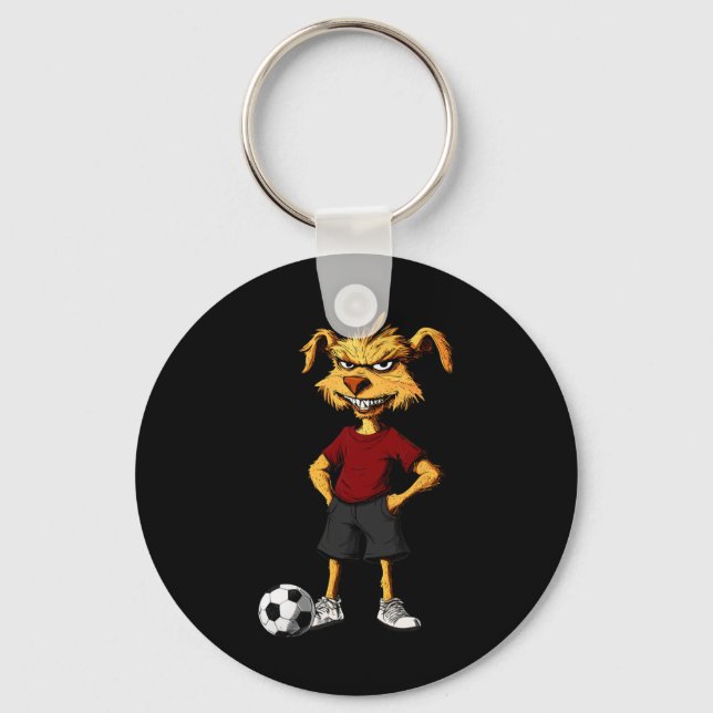 Australian Shepherd Footll _1  Keychain (Front)