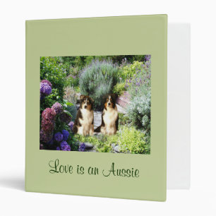 Australian Shepherd Garden Binder