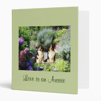 Australian Shepherd Garden Binder