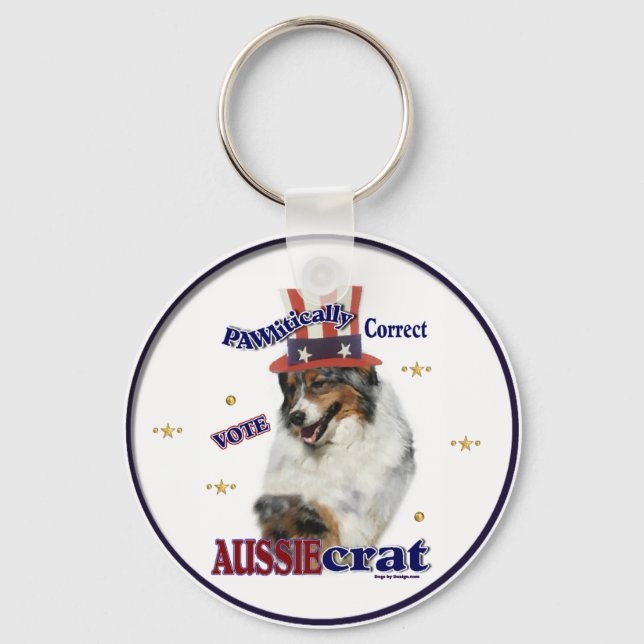 Australian Shepherd Gifts Keychain (Front)