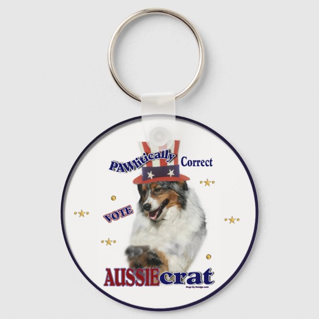 Australian Shepherd Gifts Keychain (Front)