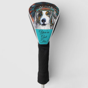 AUSTRALIAN SHEPHERD GOLF HEAD COVER