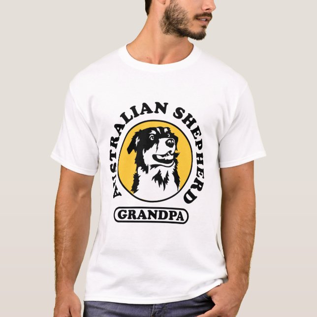 Australian Shepherd Grandpa T-Shirt (Front)
