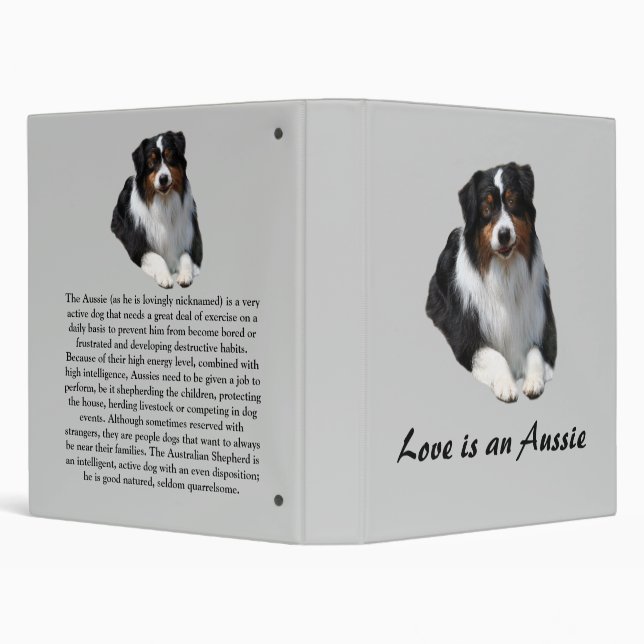 Australian Shepherd Guardian Binder (Background)