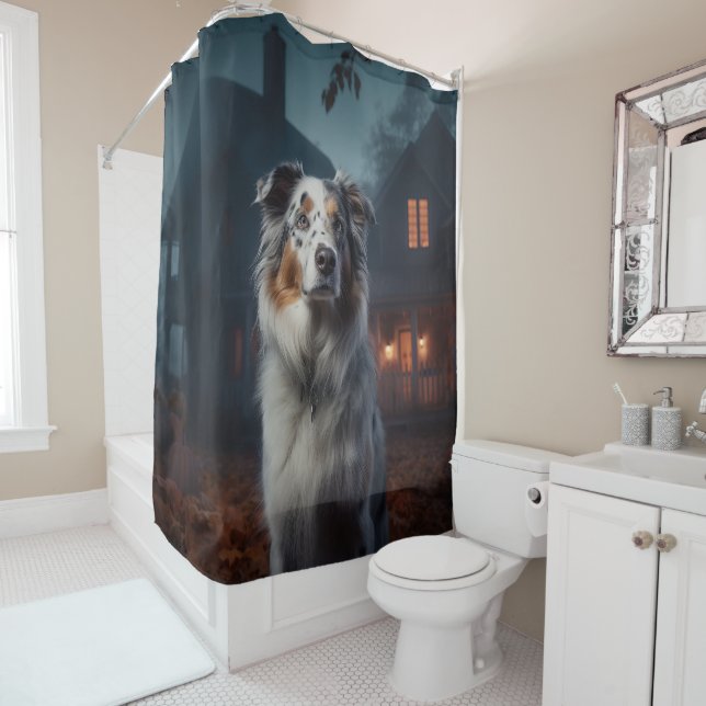 Australian Shepherd Halloween Scary (In Situ)